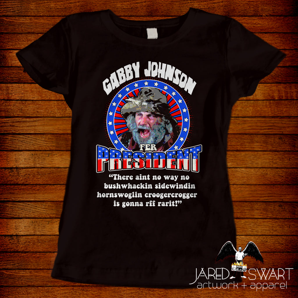 Gabby Johnson Blazing Saddles mock presidential campaign poster