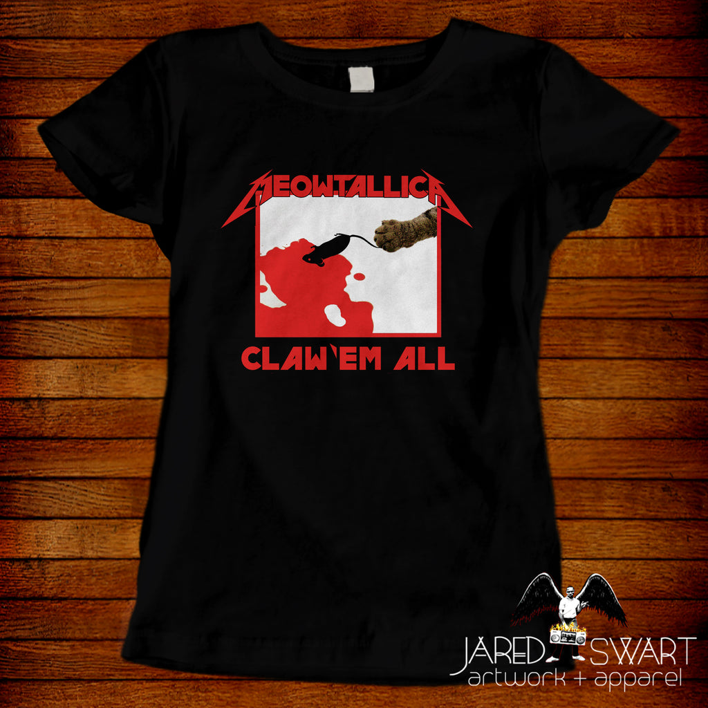 Meowtallica 猫Tシャツ　サイズL Meowtallica T-shirt – JaredSwart.com