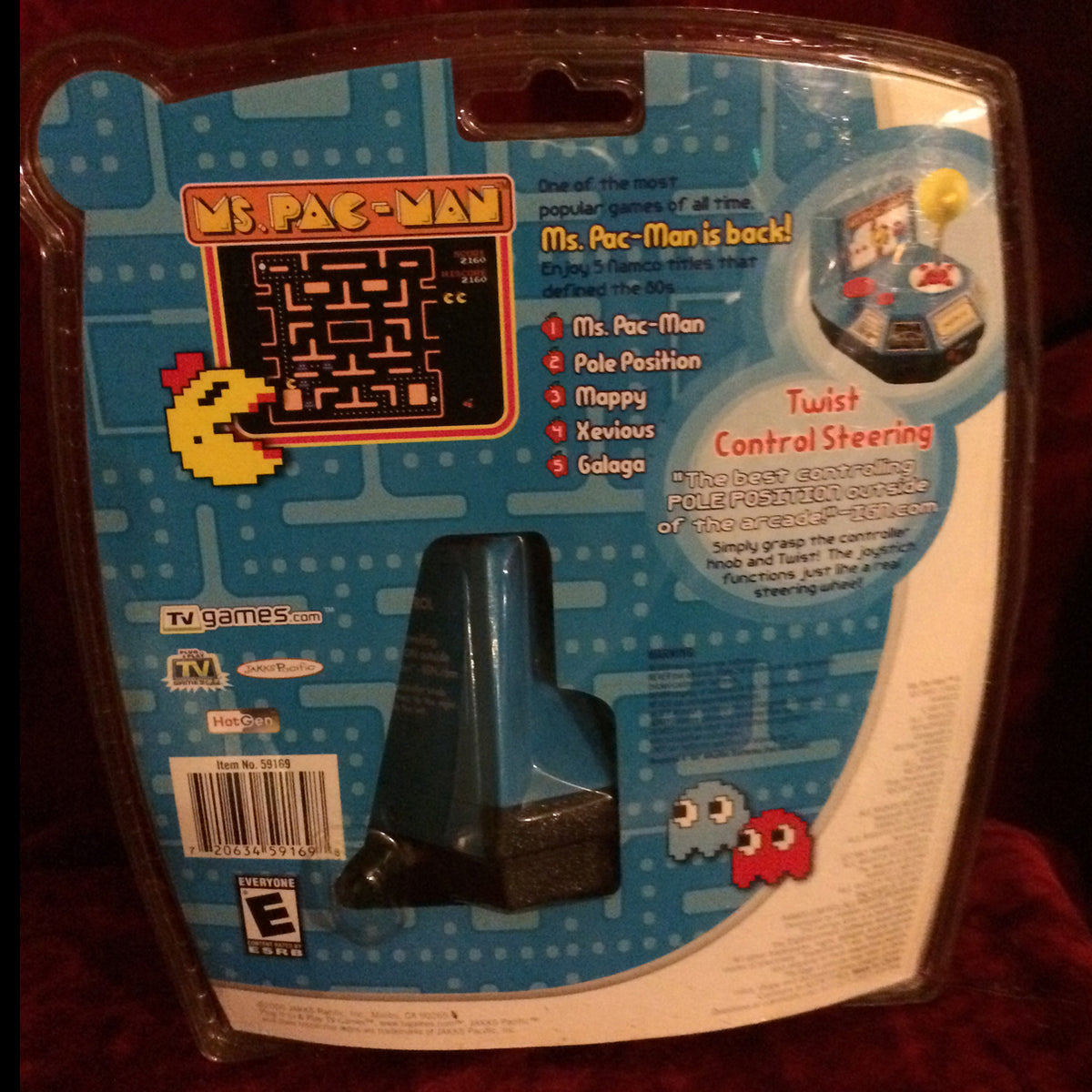 NEW Jakks Pacific Namco Ms Pac Man Plug & Play TV Game 5 vintage arcad