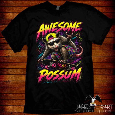Awesome Possum! retro 80s 90s t-shirt Extreme!