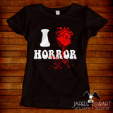 Horror movie t-shirt I Heart Horror