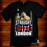Straight Outta London T-shirt American Werewolf in London T-shirt pop-art parody