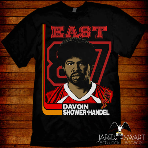 Davoin Shower-Handel T-shirt Key & Peele East/West Bowl