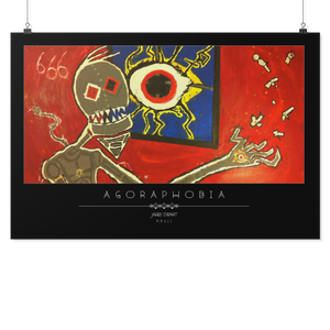 2013 "Agoraphobia" poster art print of original acrylic painting.