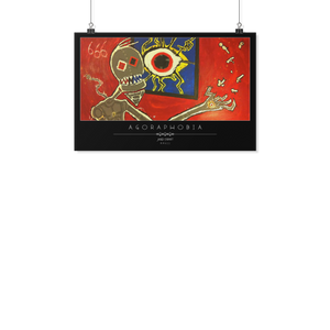 2013 "Agoraphobia" poster art print of original acrylic painting.