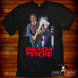 American Psycho T-shirt retro vhs big box style art