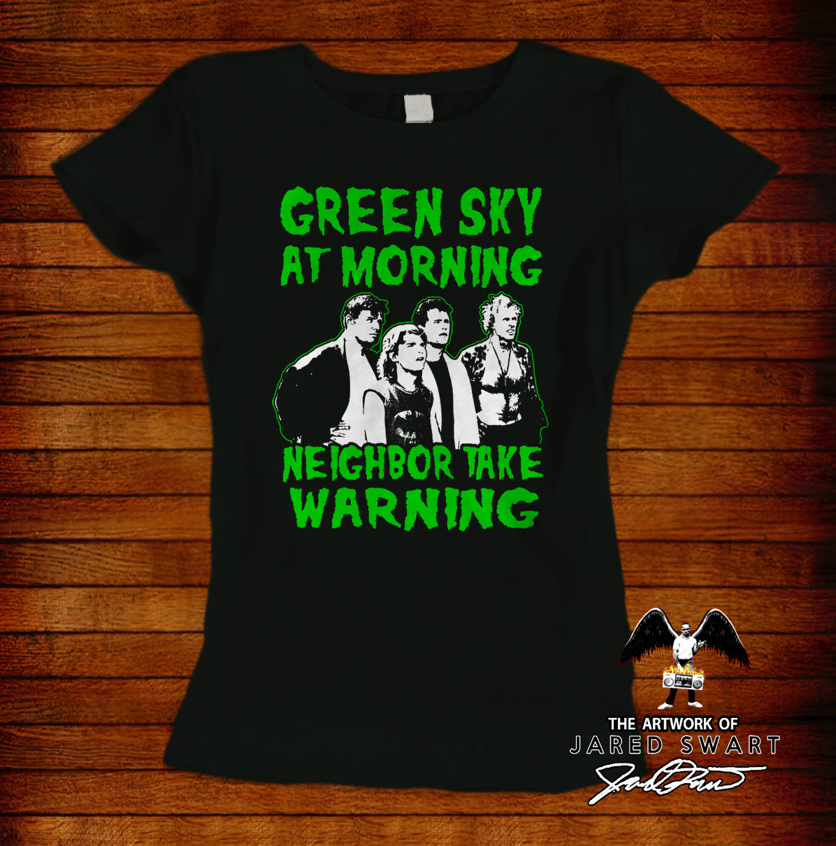 Burbs T-Shirt Green Sky