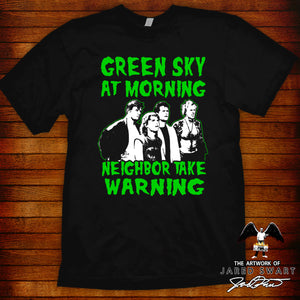 Burbs T-Shirt Green Sky