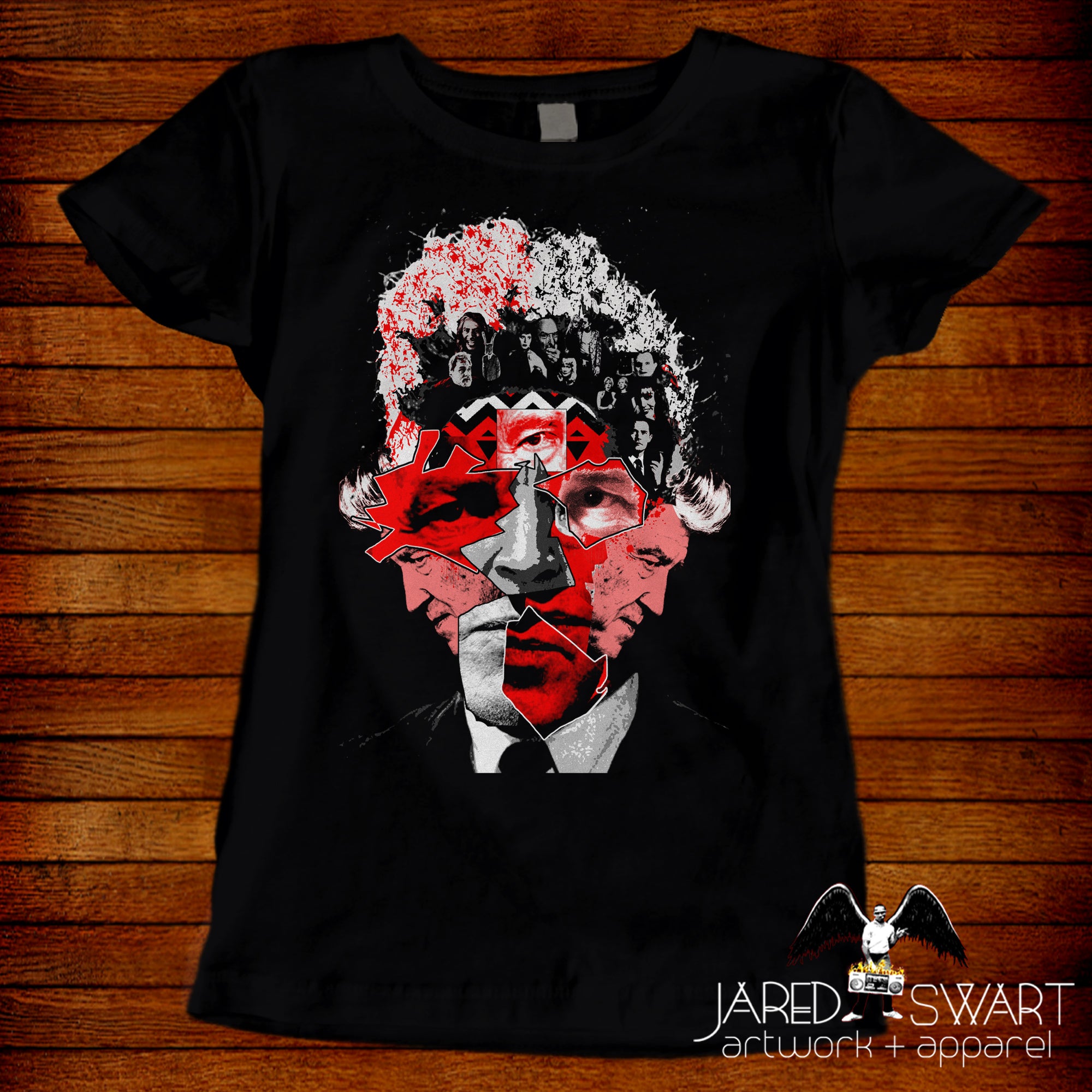 Abstract Pop-Art Portrait inspired by David Lynch