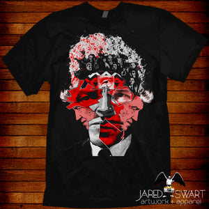 Abstract Pop-Art Portrait inspired by David Lynch eraserhead