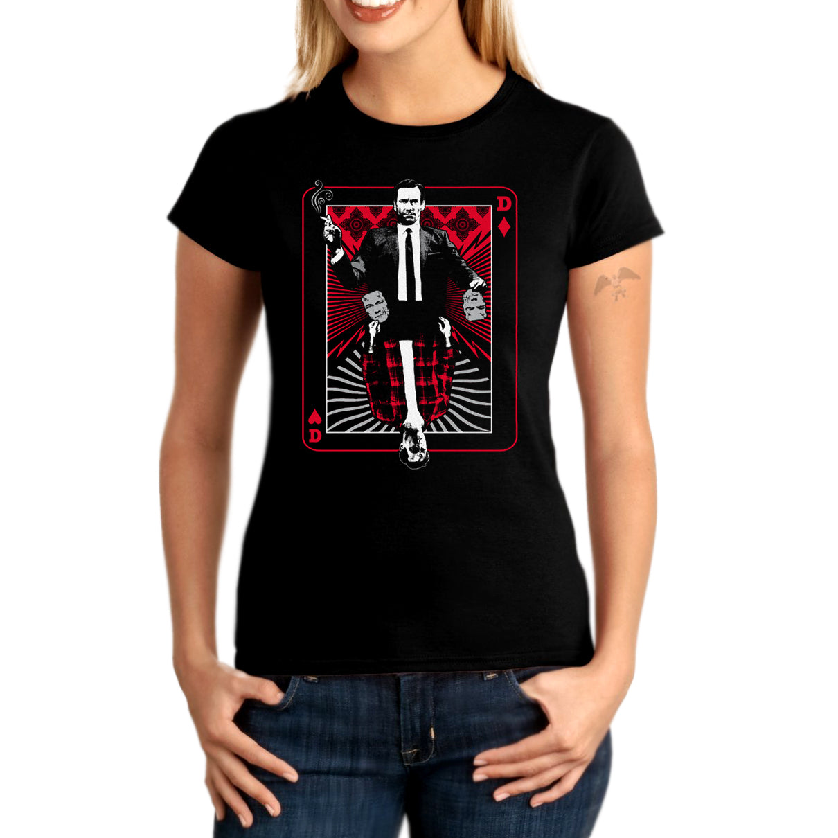 Don Draper Mad Men T-shirt Don Draper vs Dick Whitman artwork by Jared Swart