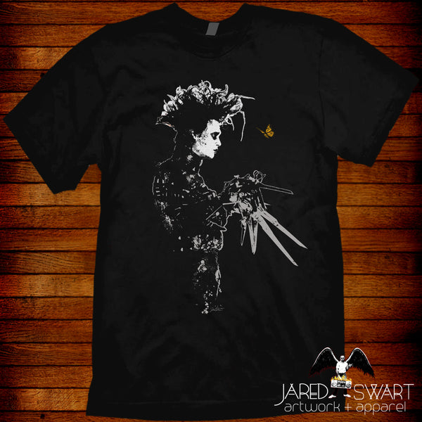 Edward Scissorhands T-shirt by Jared Swart inspired by Tim