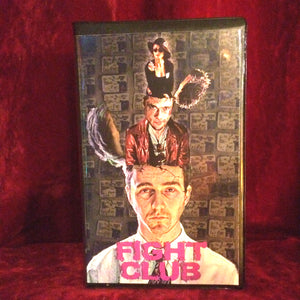 Fight Club VHS Tape + Custom Artwork Clamshell Case Big Box