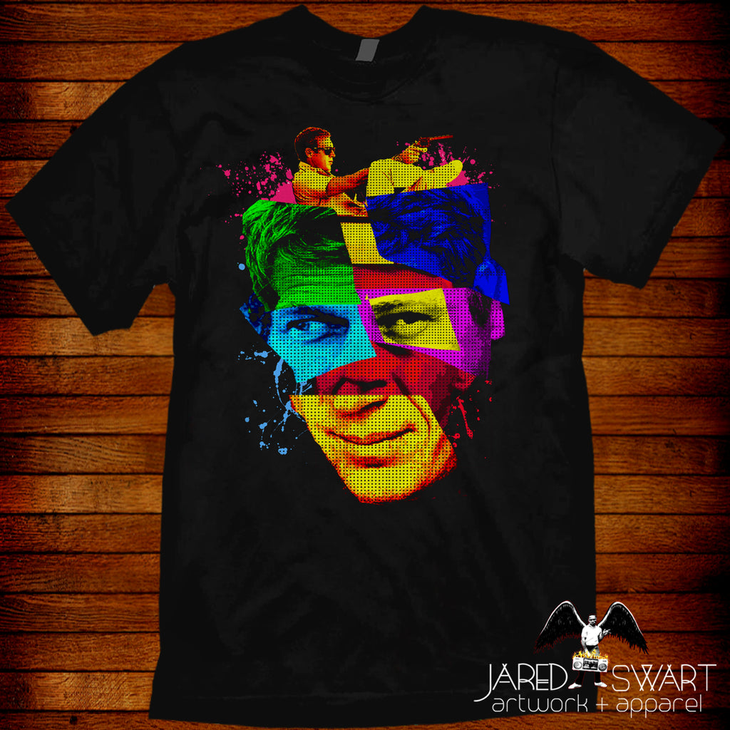 Abstract Pop-Art Portrait inspired by Steve McQueen