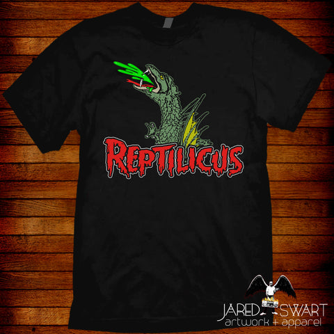 Reptilicus T-shirt inspired by MST3K Mystery science Theater The Return