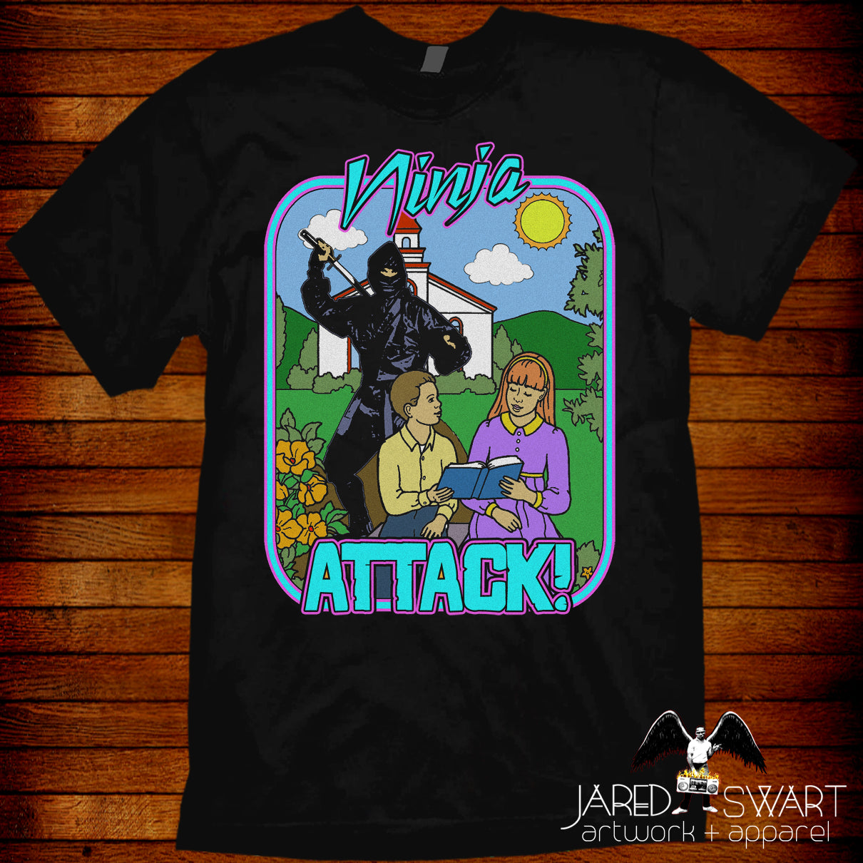 Ninja Attack! T-shirt tee VHS