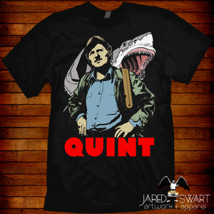 Jaws T-shirt "Quint" based on the classic 1975 movie