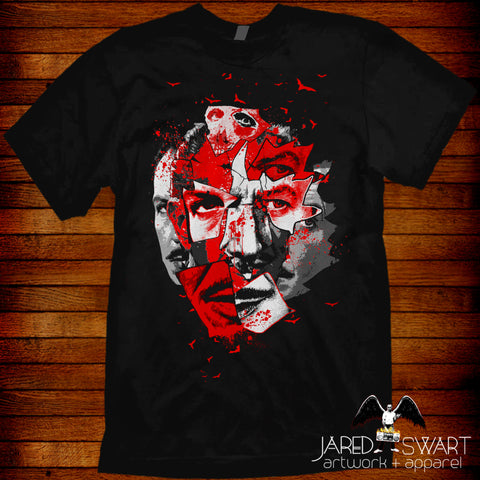 Abstract Pop-Art Portrait inspired by Vincent Price tee shirt