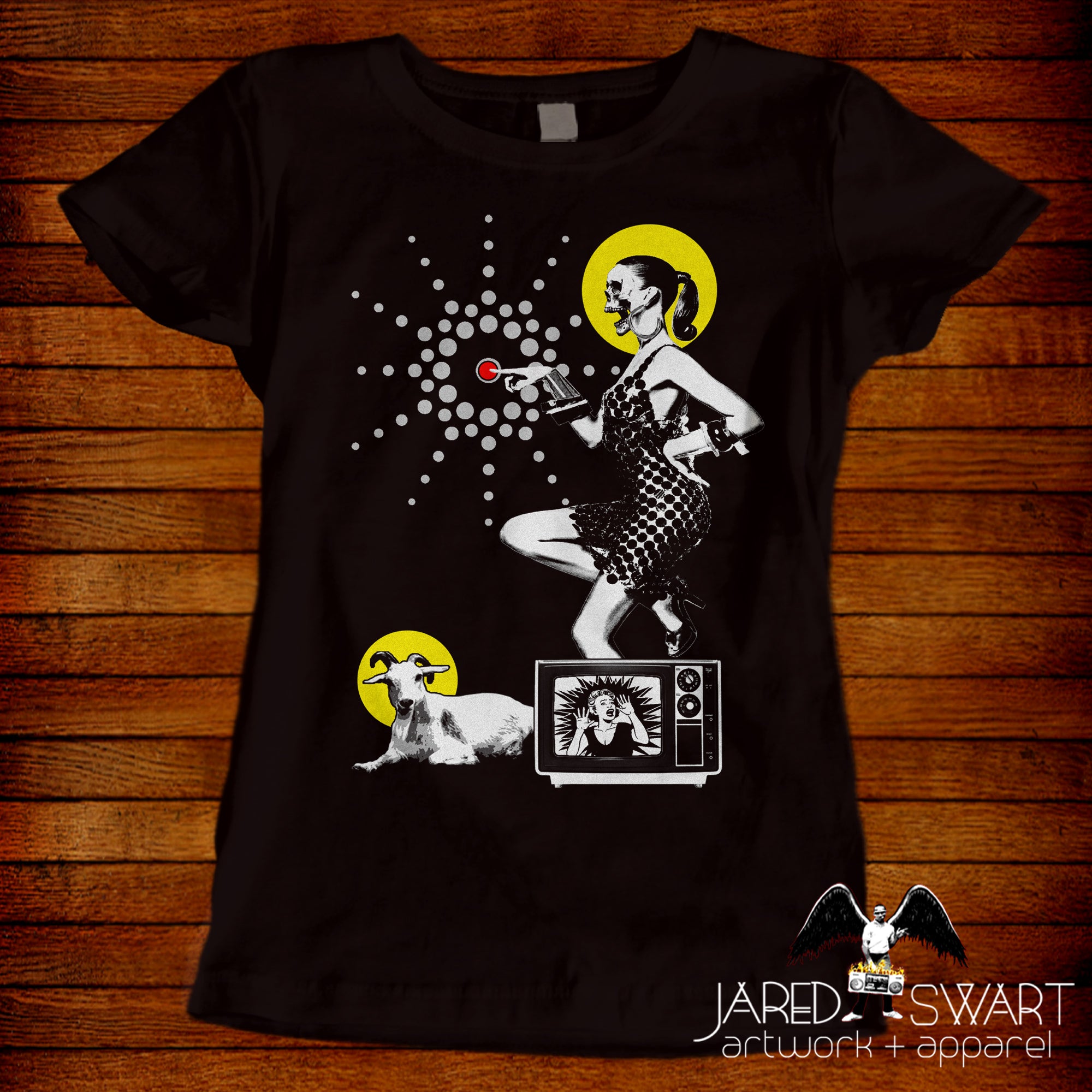 Art Show 2021 tee: "Button Pusher"