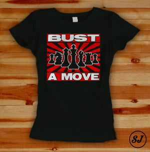 Sj Bust a Move chess tee