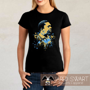 John Coltrane T-shirt artwork by Jared Swart