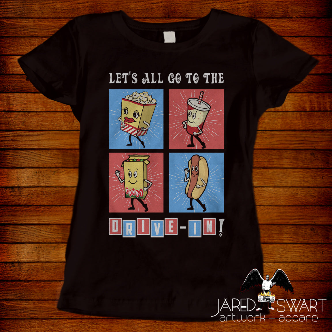 Drive-In theatre cinema retro t-shirt