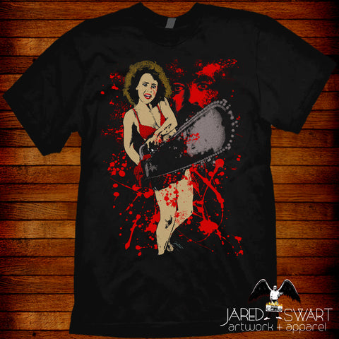 Hollywood Chainsaw Hookers T-shirt VHS 