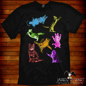 Kitty cat collage t-shirt rainbow cats kittens