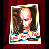 Vintage 80's Max Headroom school folder