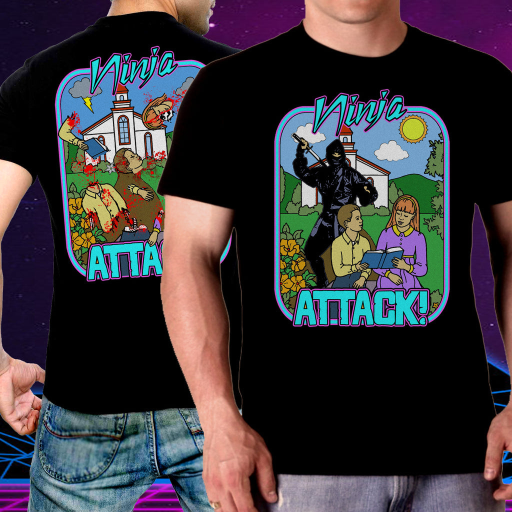 Ninja Attack! T-shirt tee VHS