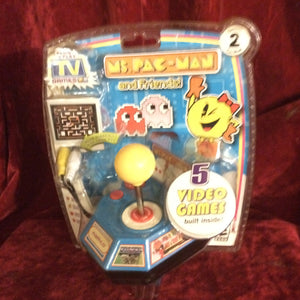 NEW Jakks Pacific Namco Ms Pac Man Plug & Play TV Game 5 vintage arcade games