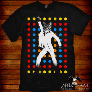 Kitty Cat lover T-shirt disco Saturday Night Fever