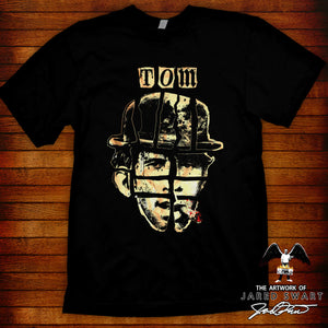 Tom Waits designer tee original artwork by Jared Swart