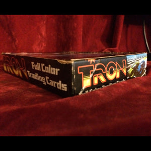 1982 Vintage Box of Tron Trading Cards/Sealed Wax Packs/Display Box