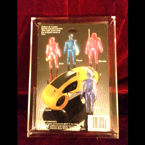 Tron action figure by Tomy 1982 new never opened collectable hard acrylic display case