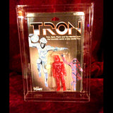 Tron action figure by Tomy 1982 new never opened collectable hard acrylic display case Sark