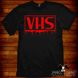 VHS T-shirt Bloody Horror Big Box Collector's Shirt