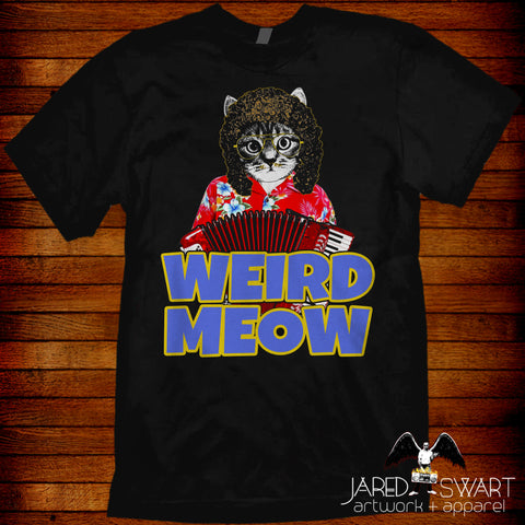 Cat World parody T-shirt Weird Meow