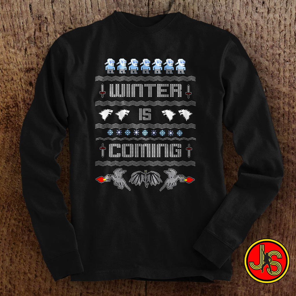 Winter is Coming Christmas Sweater design long sleeve tee