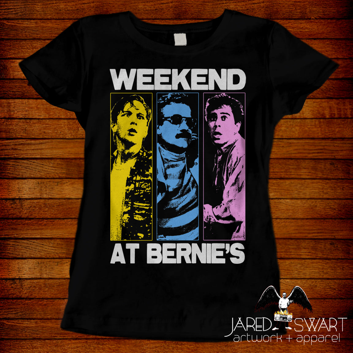 Weekend At Bernie's T-shirt Pop-Art style design by Jared Swart
